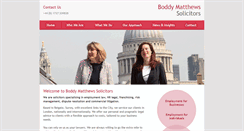 Desktop Screenshot of boddymatthews.com